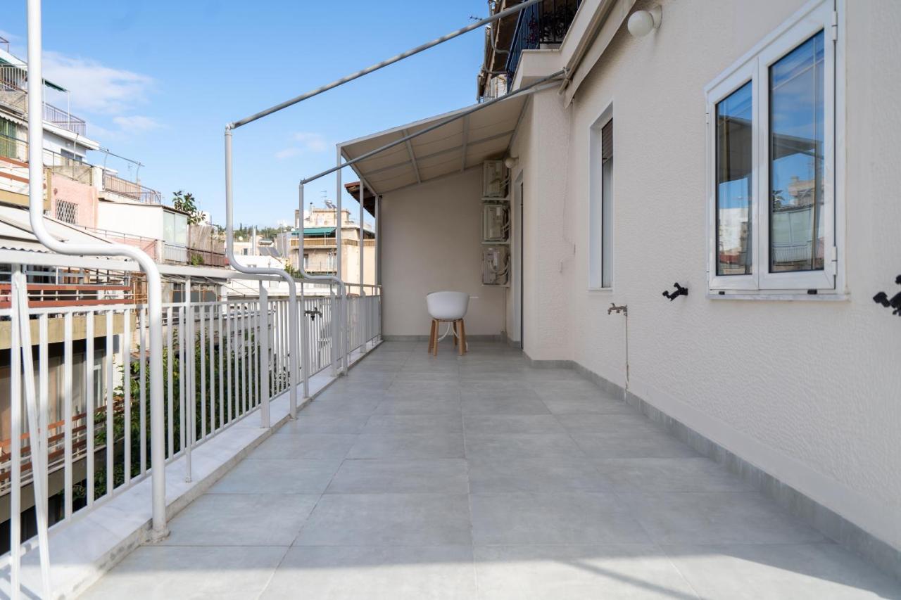 Athens Experience In Exarchia, Big Terrace Apartment Bagian luar foto