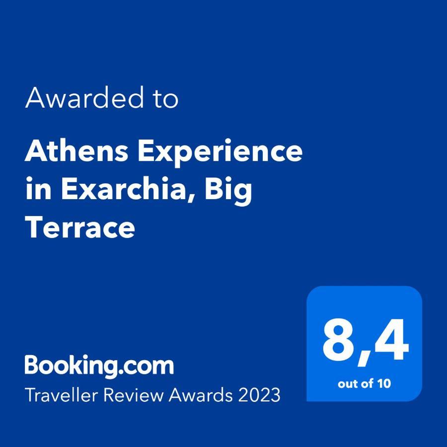 Athens Experience In Exarchia, Big Terrace Apartment Bagian luar foto